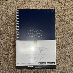 Rocketbook Core Smart Reusable Spiral Notebook, Blue, Eco-friendly Notebook